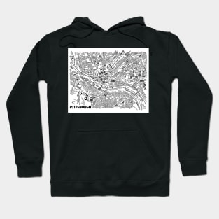 Pittsburgh Street Map Hoodie